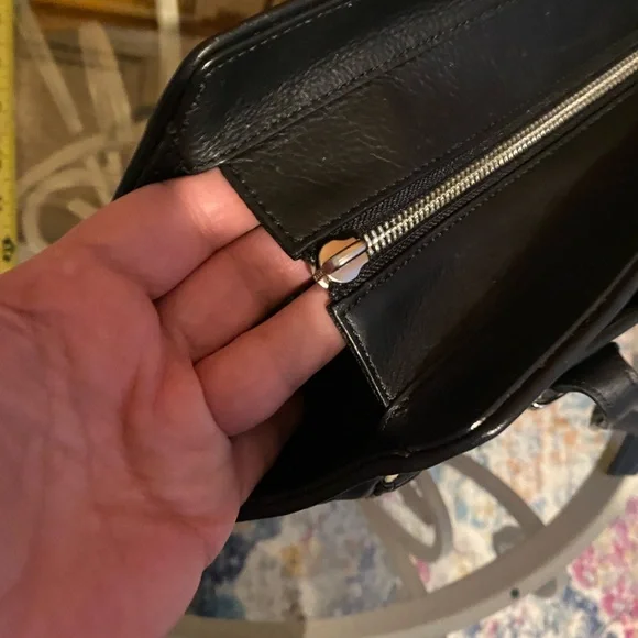 Coach Taylor Zebra Print Tote Shoulder Bag Y2K Silver Hardware - Picture 7 of 16